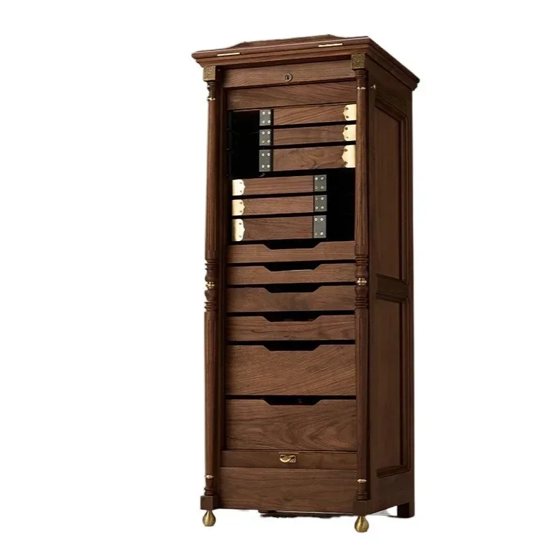 Black walnut solid wood new version, dental cabinet Wenplay set