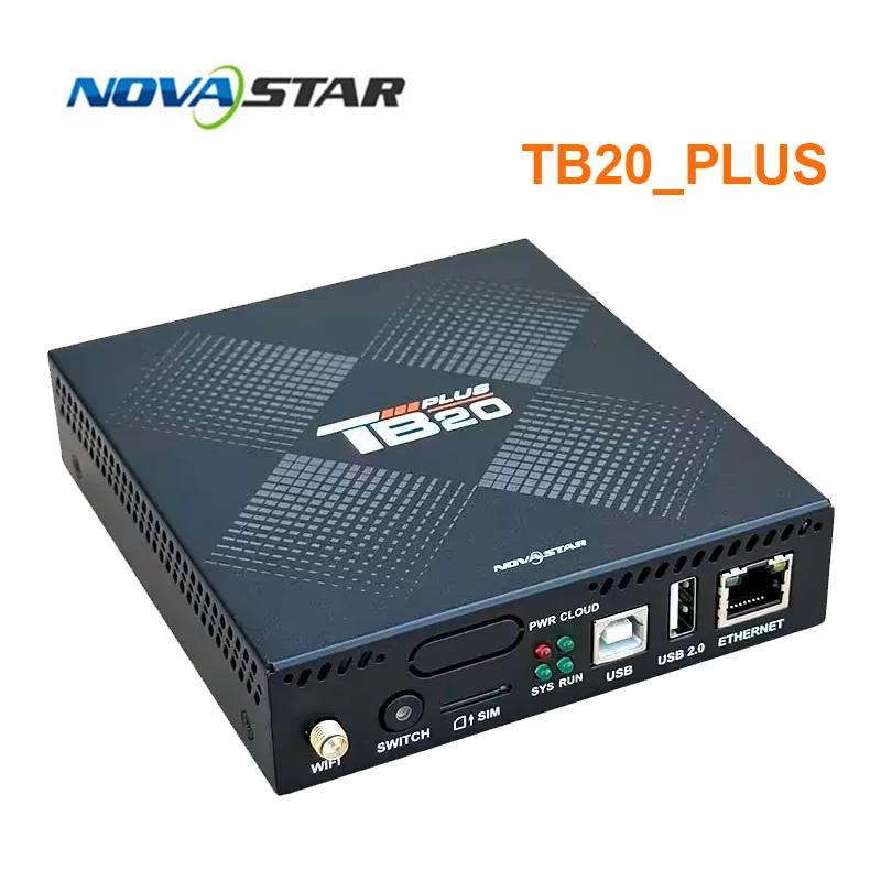 Novastar Taurus Series TB20 Plus LED-schermmodule Multimediaspeler Ondersteuning dubbele WiFi-modus