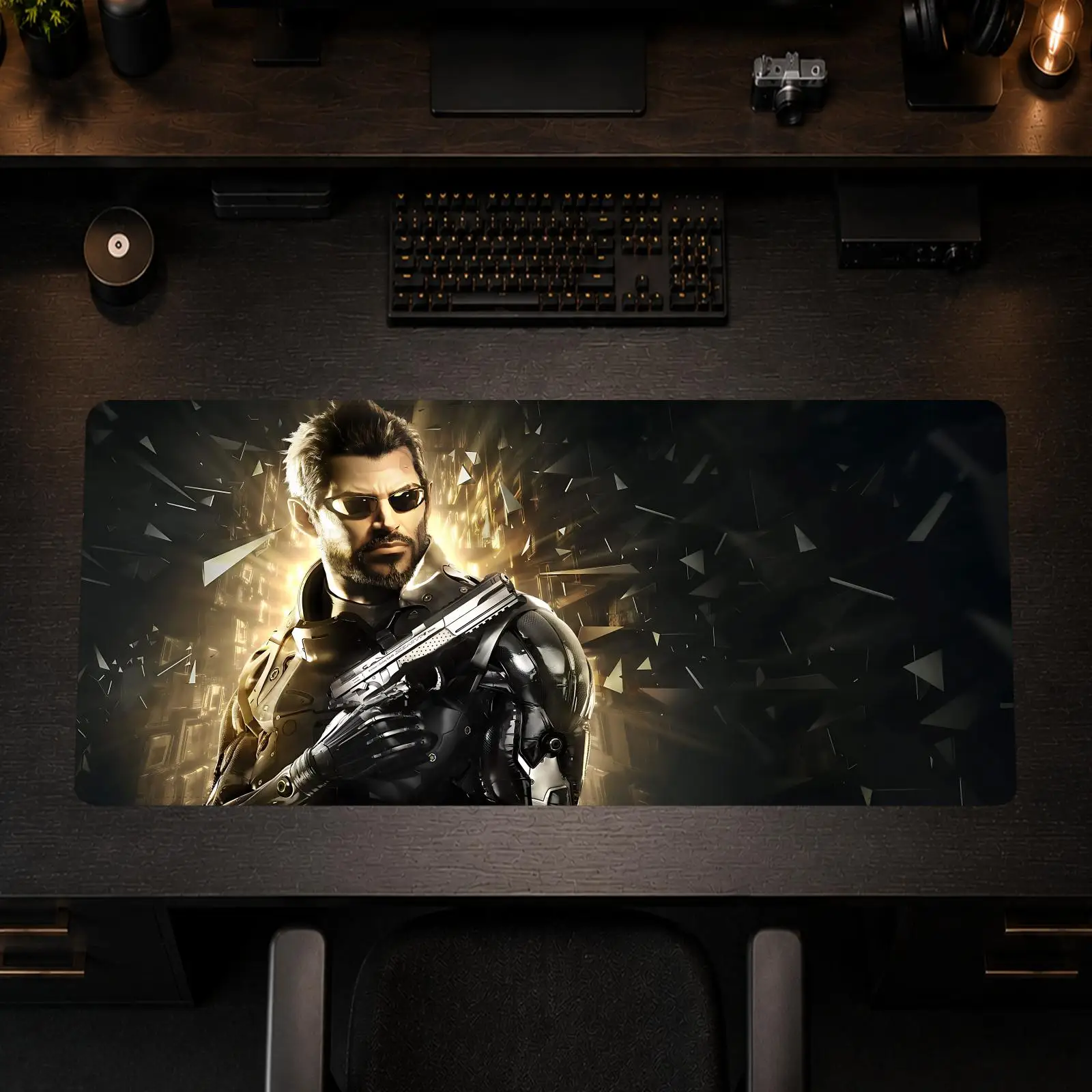 Cool Deus Ex Mouse Pad Gaming office Non-slip Desk Mat Diy Mousepad Large Game Keyboard overlock