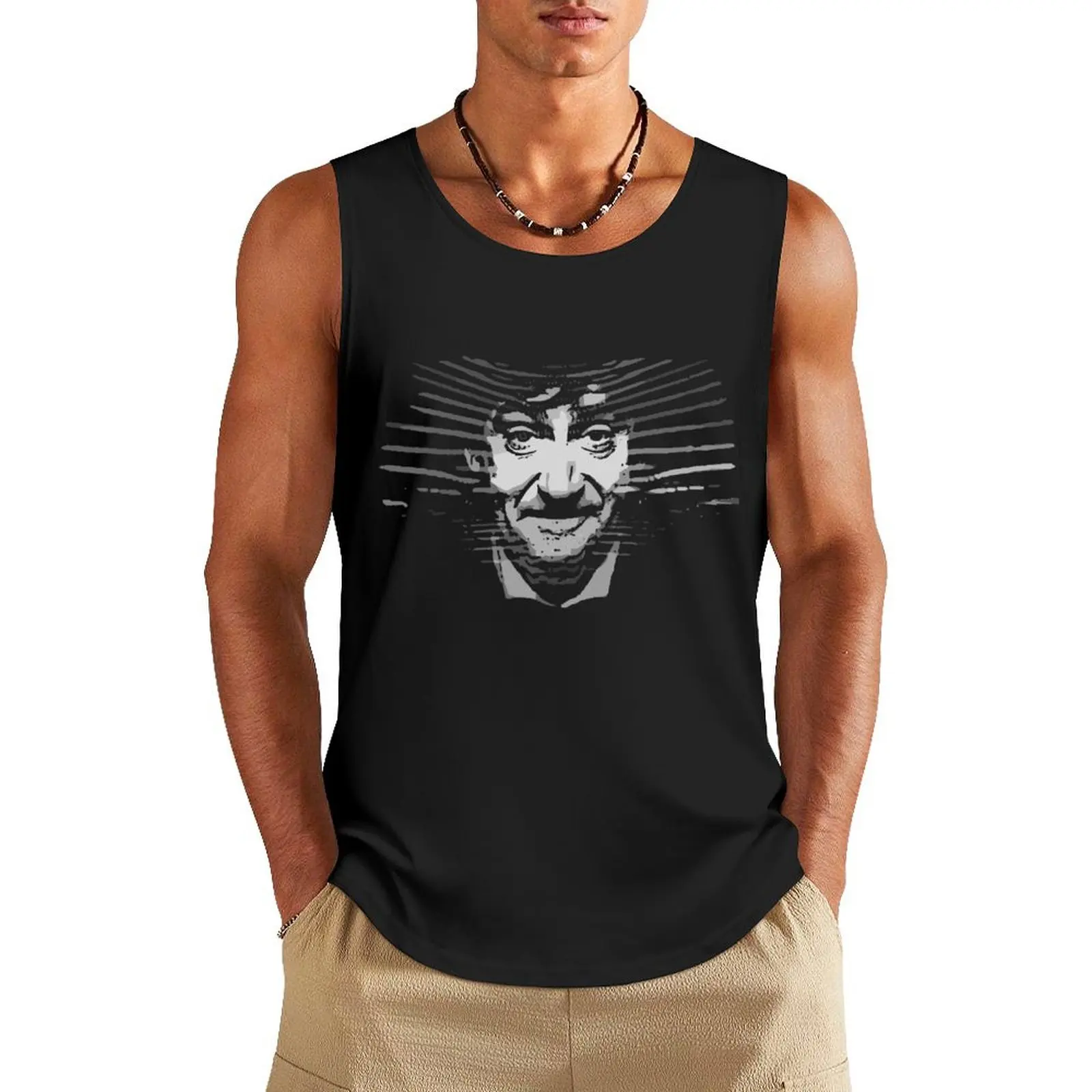 two Tank Top Sports clothing anime t-shirts fashion 2024 man Gym wear