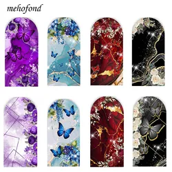 Mehofond Custom 2-Sided Marble Fairy Butterfly Girl Birthday Party Baby Shower Cover Chiara Arch Background Decor Backdrop Photo