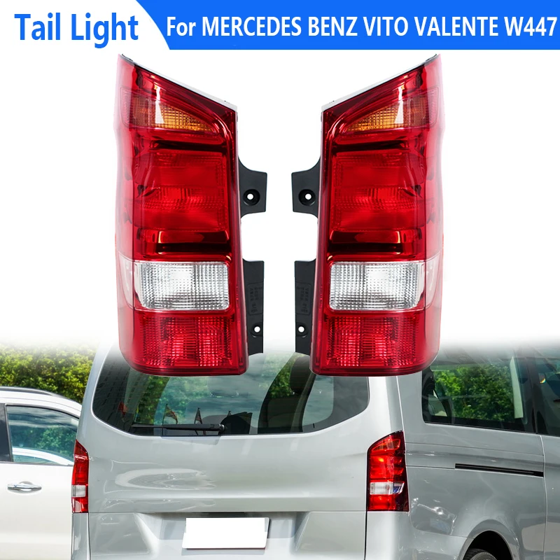 

For Mercedes Benz Vito Valente W447 2015-2021 Tail Light Cover Rear Brake Warning Reflector Signal Fog Lamp Without Light Bulb