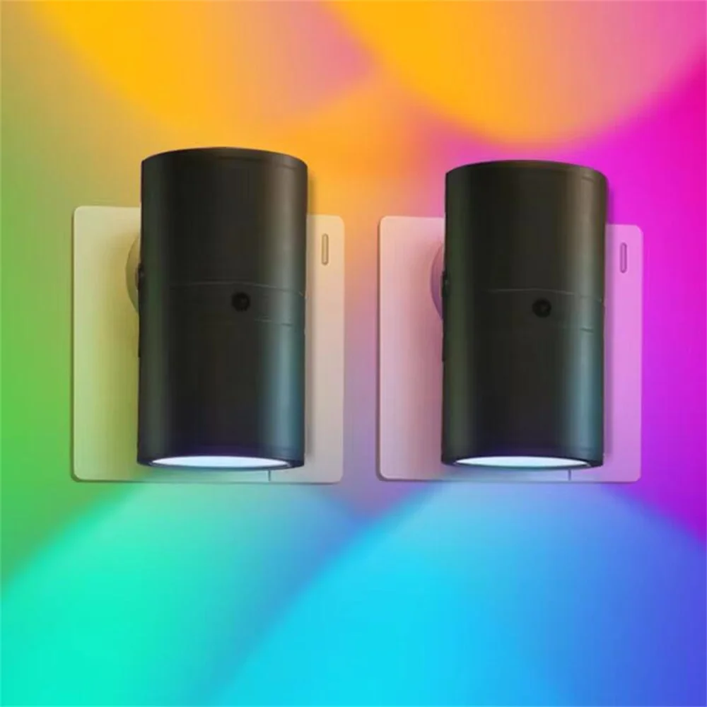 LED Night Light, Night Lights Plug into Wall,Color Changing Nightlight RGB with Light Sensor for Home Decor for Kids Sleep Light