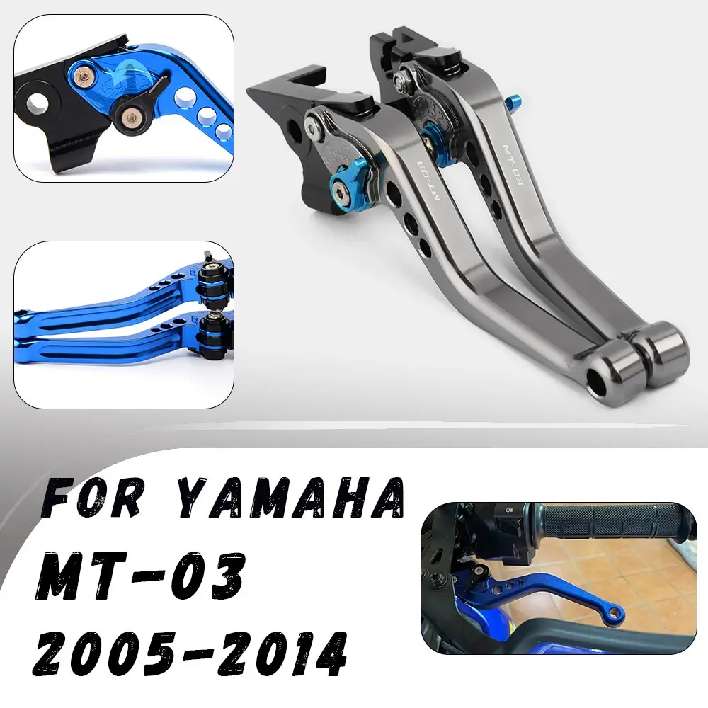 

For Yamaha MT-03 MT03 2005-2014 Motorcycle CNC Clutch Brake Lever Modified Horn Adjustable Folding Hand Lever Motorcycle Parts