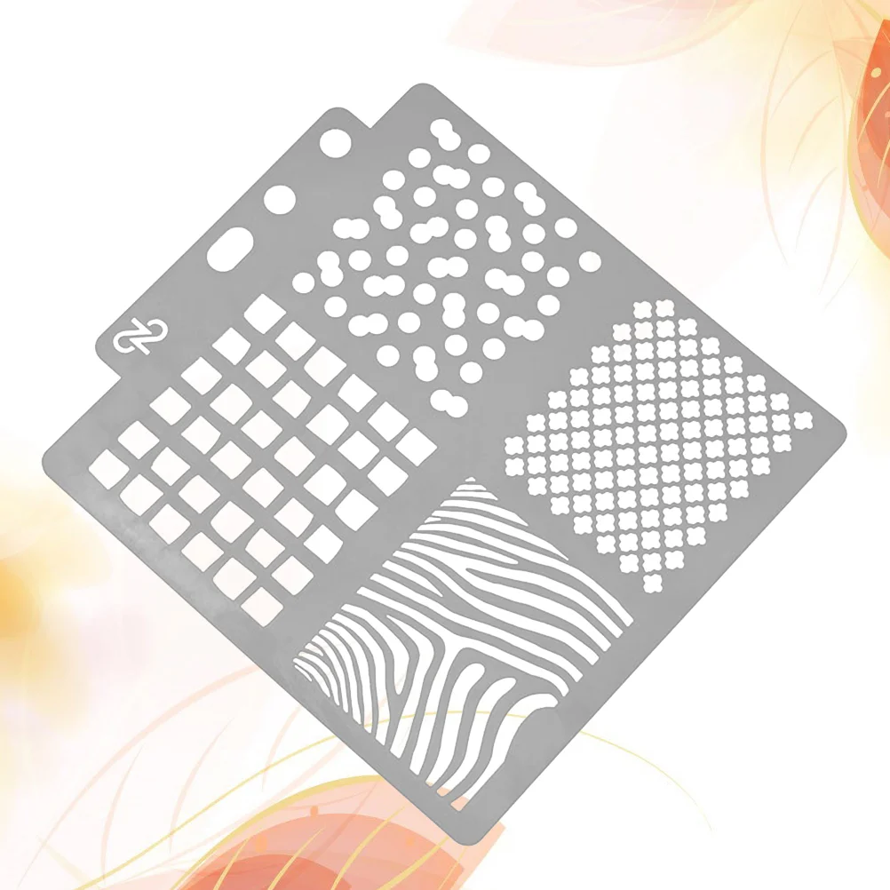 Drawing Stencil Assorted Patterns Hollow Out Painting Template for Craft Scrapbooking DIY Cake Decor ( )