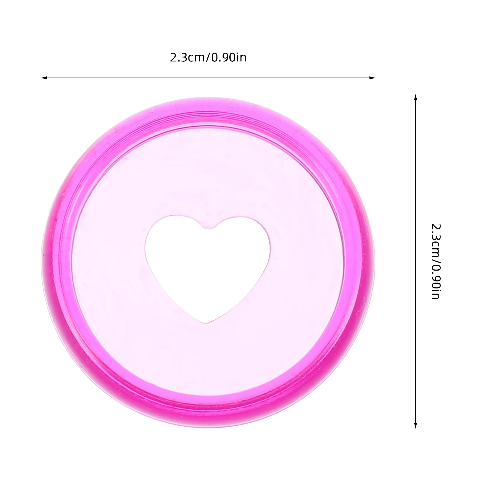 25 pezzi di dischi colorati per raccoglitori a forma di cuore, in plastica ABS, per rilegatura, dischi rotondi di ricambio per pianificatori, quaderni, ufficio a fogli mobili