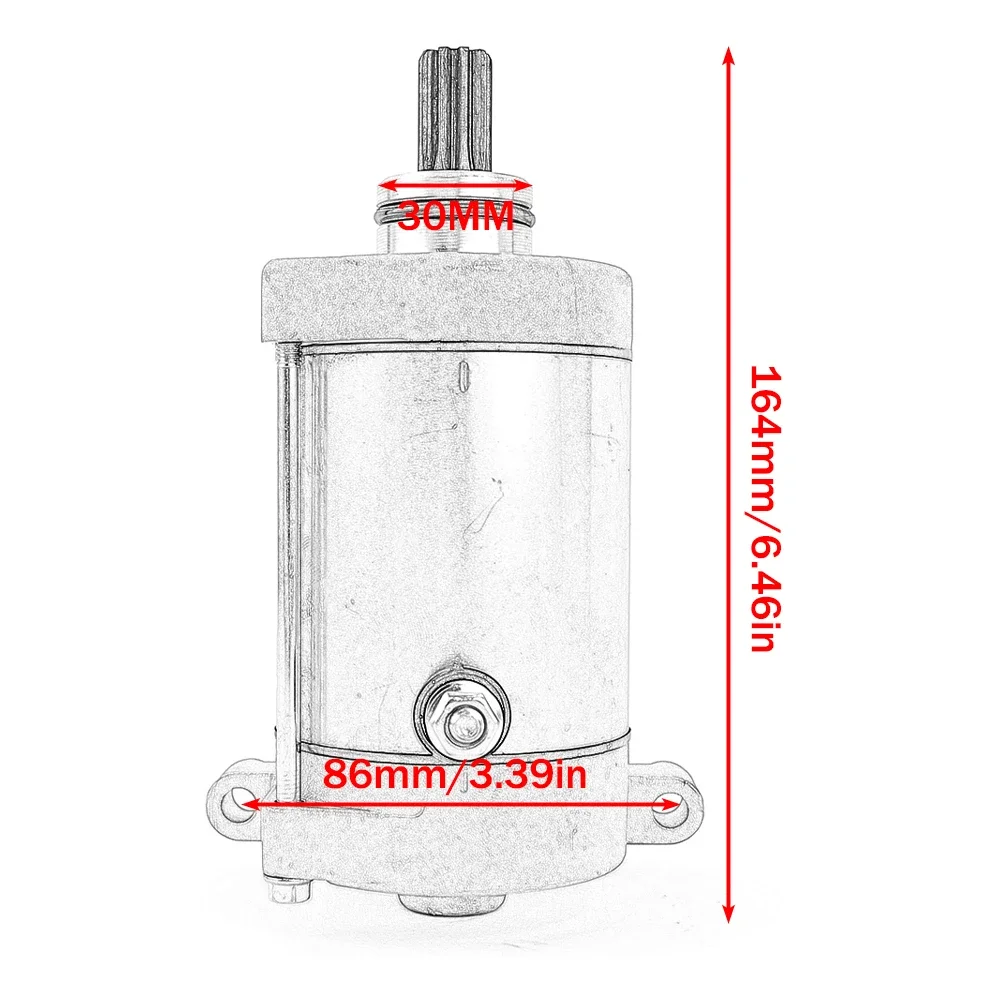 Starter Motor For Massimo MSA500 MSU500 MSU700 Cub Cadet Challenger Coleman Outfitter 500 550 700 750 31200-F39-0000