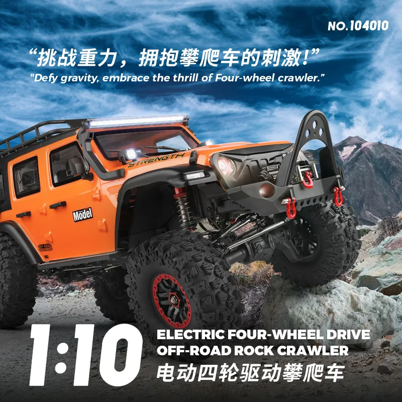 

WLtoys 1/10 104010 Electric Remote Control Car 4x4 Off-Road Climbing Vehicle Upgraded With Optional Electric Winch For Boys Gift