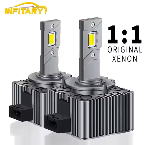 Infitary LED D1S D2S D3S D4S D5S D8S Headlight 6000K 30000LM Auto Light CSP4575 Chip Lamp for Car Replace Vehicle Original HID