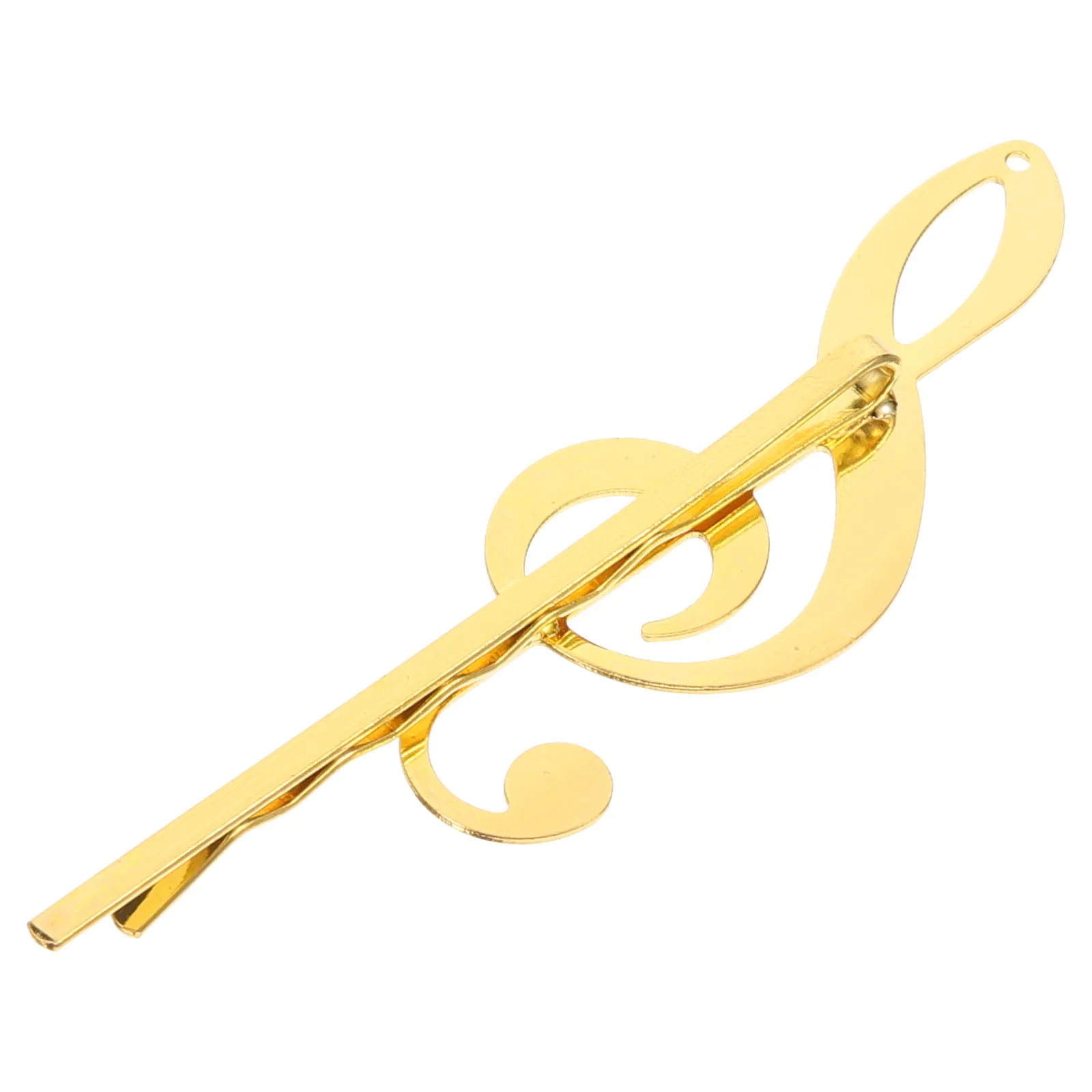

Golden Musical Note Alloy Hair Clip Women Hairpin Barrette Fashion Hair Accessory for Party Wedding Prom Stylish Gift