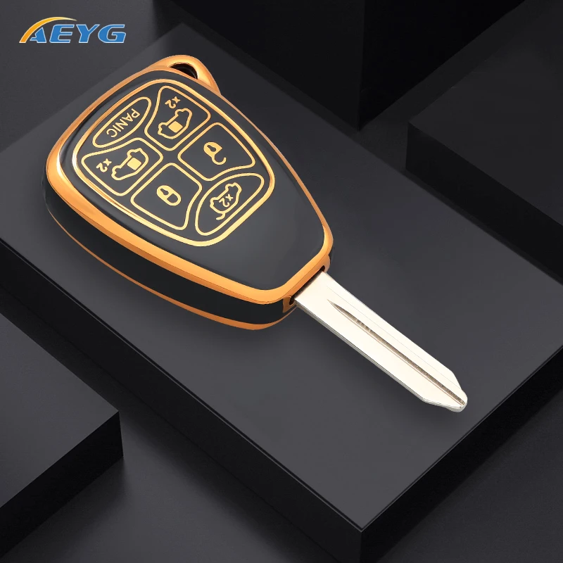 6 Button TPU Car Key Case Cover Shell For Jeep Wrangler Compass Patriot Liberty Chrysler 300 PT Dodge JCUV Caliber Nitro