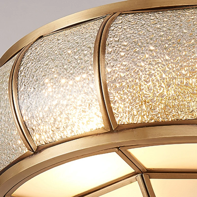 European Style All Copper Ceiling Light Personalized Creativity Ceiling Light Restaurant Living Room Study Bedroom Lighting