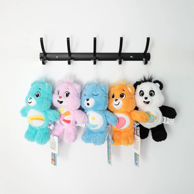 Original Care Bears 22cm Saugnapf-Plüsch-Anhänger Glänzender Liebesbär Cartoon-Puppe Heim- und Bürodekoration Geburtstags- und Feiertagsgeschenk für Mädchen – Detail 12