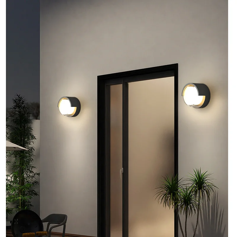 

AC100-240V LED Wall Light Outdoor Waterproof Porch Garden Wall Lamp Sconce Balcony Terrace Decoration Lighting Lamp 12W