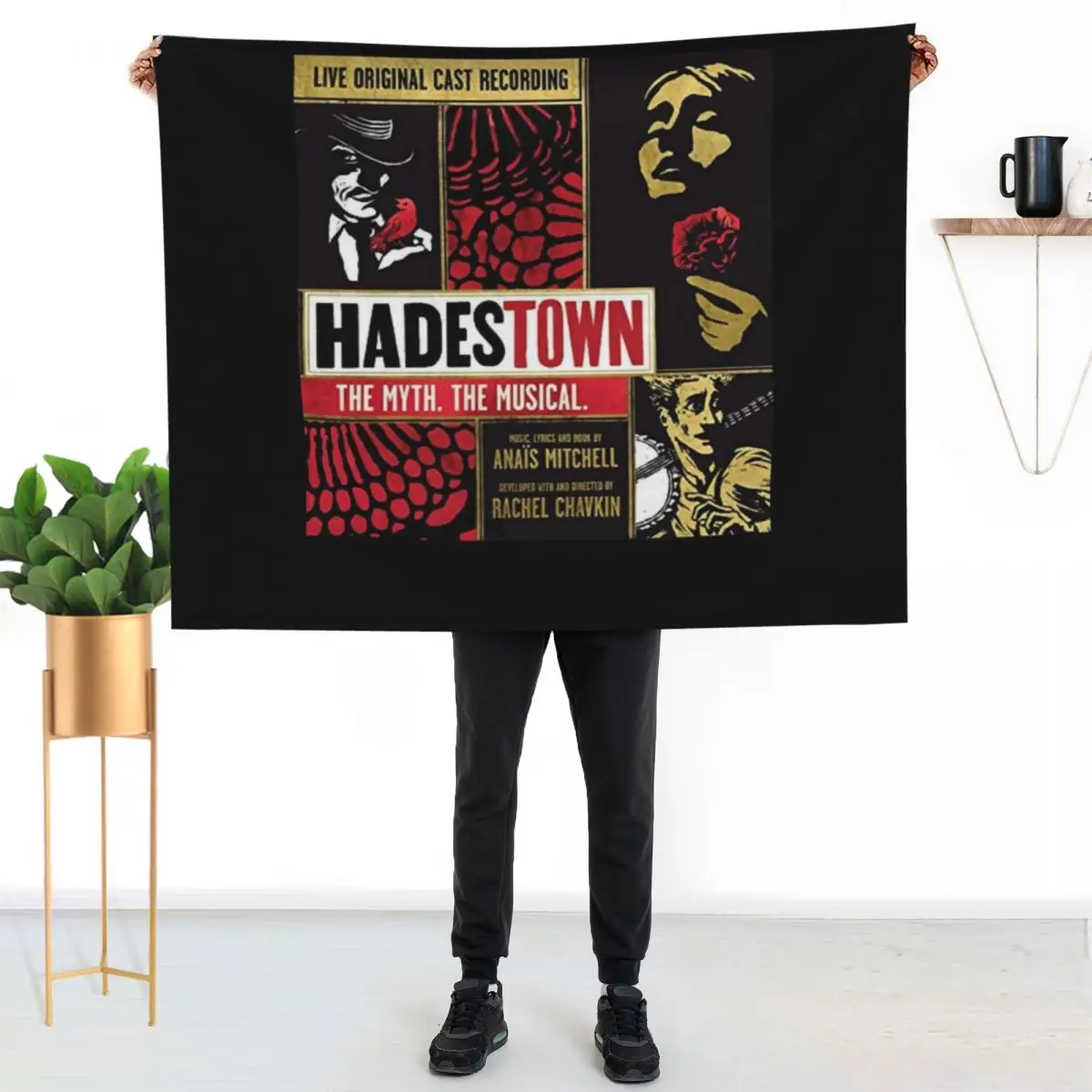 

Hadestown - Hadestown flower - Hadestown The Musical Throw Blanket Cozy Warm Blanket for Bed Room Decor