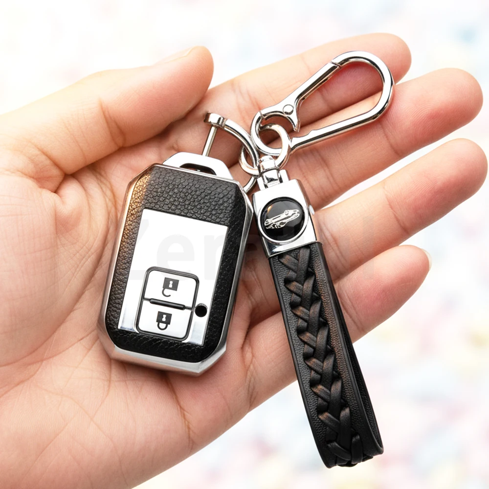 

Auto Keyless Leather TPU Shell Fob Bag For Suzuki Swift Ignis Jimney XL7 Ertiga Car Key Case Cover Protector Accessories