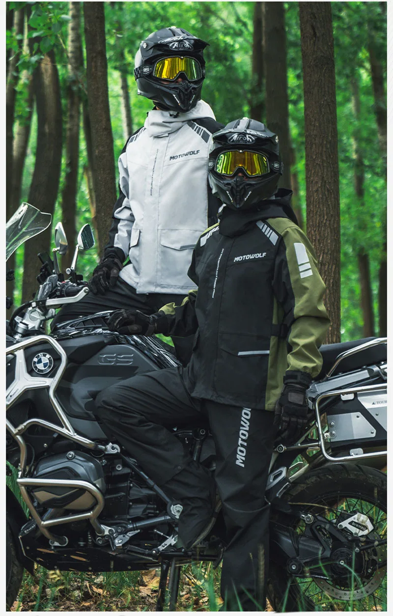 Waterproof Motorcycle Raincoat Man For Heavy Rain Storm Gear Jacket Rider Pants Chubasquero Mujer Adulto 오토바이 우비 Motowolf 17 Sa528f5f2dcc7468ebee6dfdc1b1ce4e9g