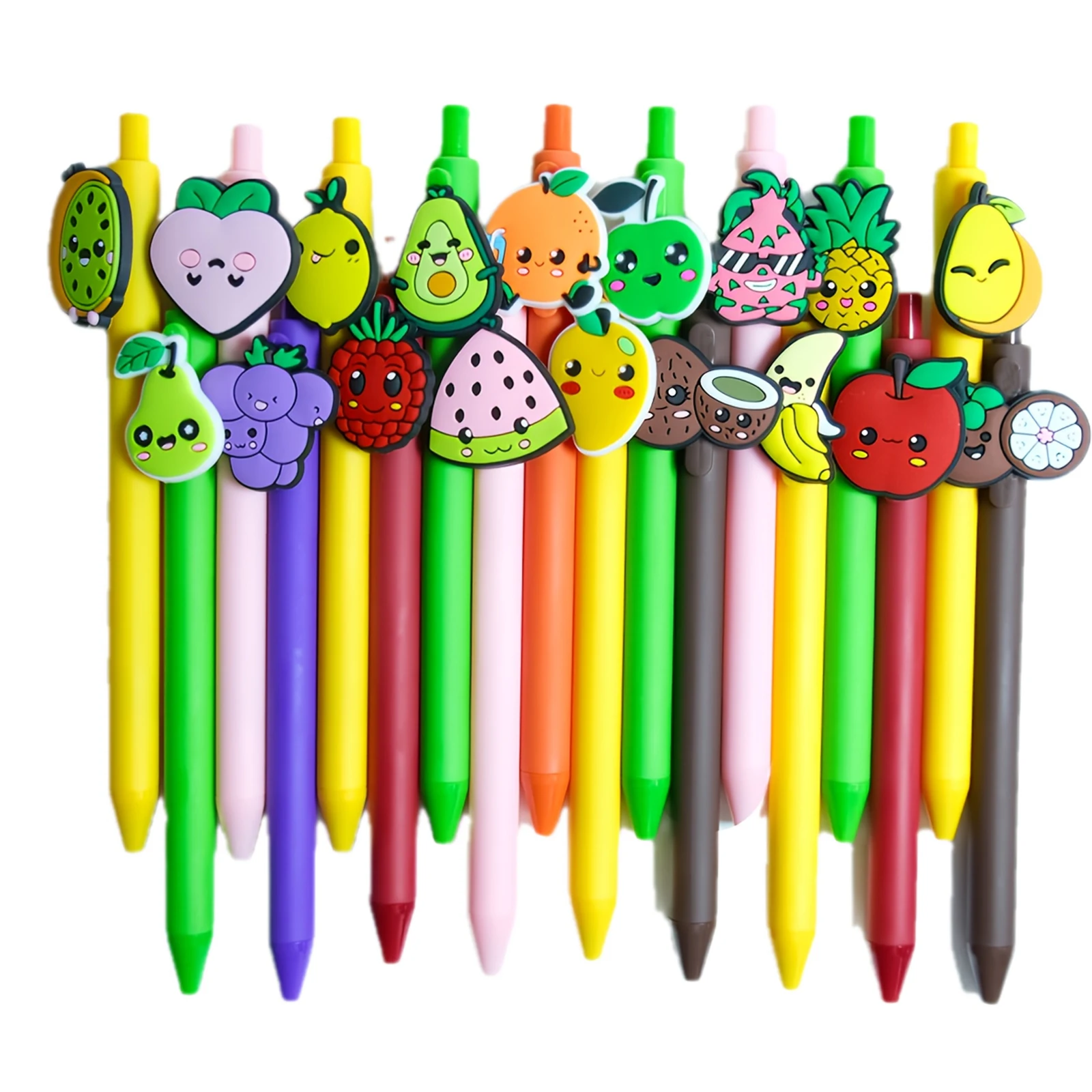 6/12/18 Niedlicher Kugelschreiber mit Frucht-Motiv, schwarze Tinte, Schreibgerät, für Büro, Schule und Partys zu Hause, für Schüler, Kollegen, zum Teetrinken. – Detail 4