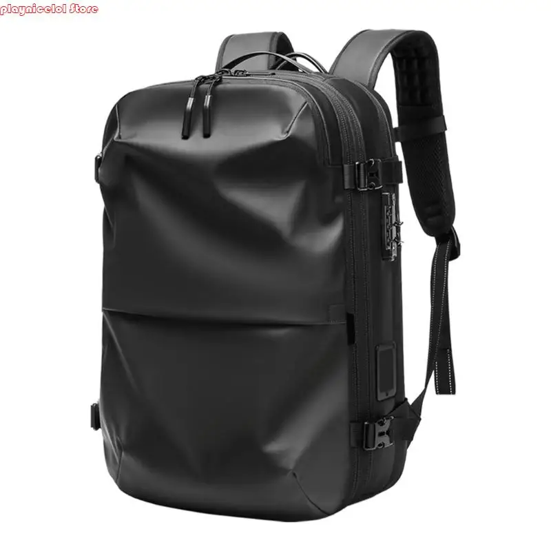 

E8BA Large Capacity Business Backpack Vacuum Seal Travel Backpack Expandable