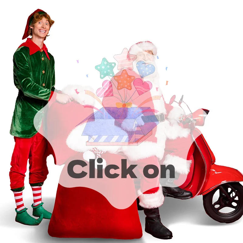 Coulisse con cordoncino per sacco di Babbo Natale in peluche con pompon per bambini Borsa regalo di Natale di lusso Buon Natale