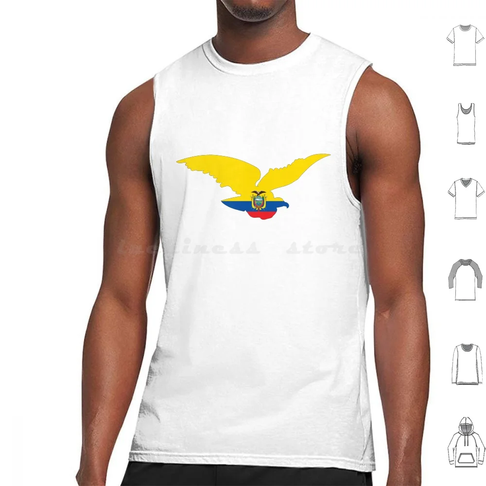 Flag Condor Of Ecuador Tank Tops Print Cotton Flag Condor Of Ecuador Flag Of Ecuador Condor Of Ecuador Flag Condor