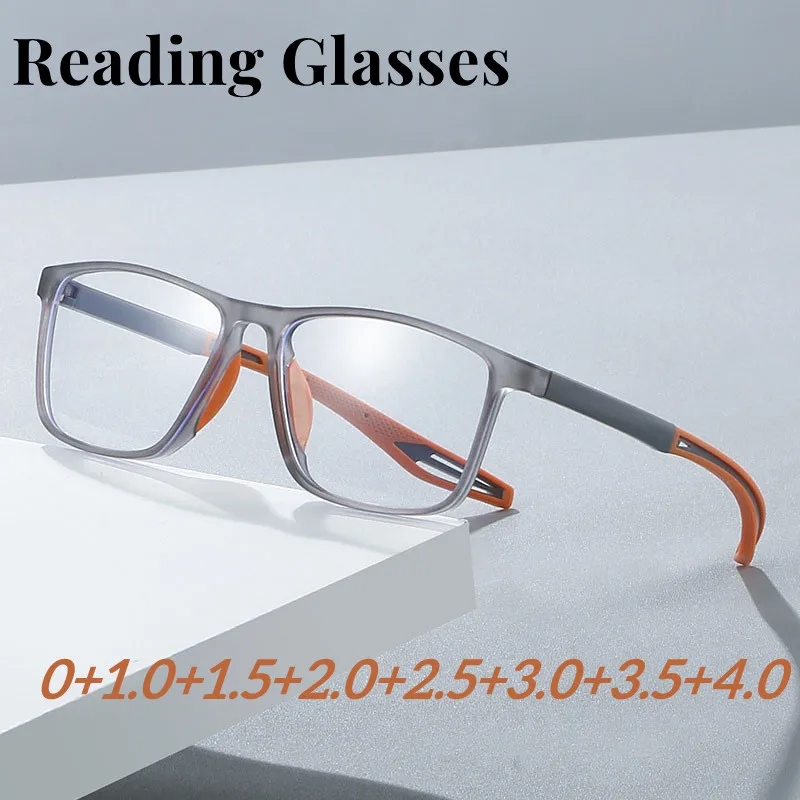 

Fashion Sport Reading Glasses Ultralight TR90 Frame Presbyopia Eyeglasses Men Women Anti Blue Light Far Sighted Diopter Eyewear