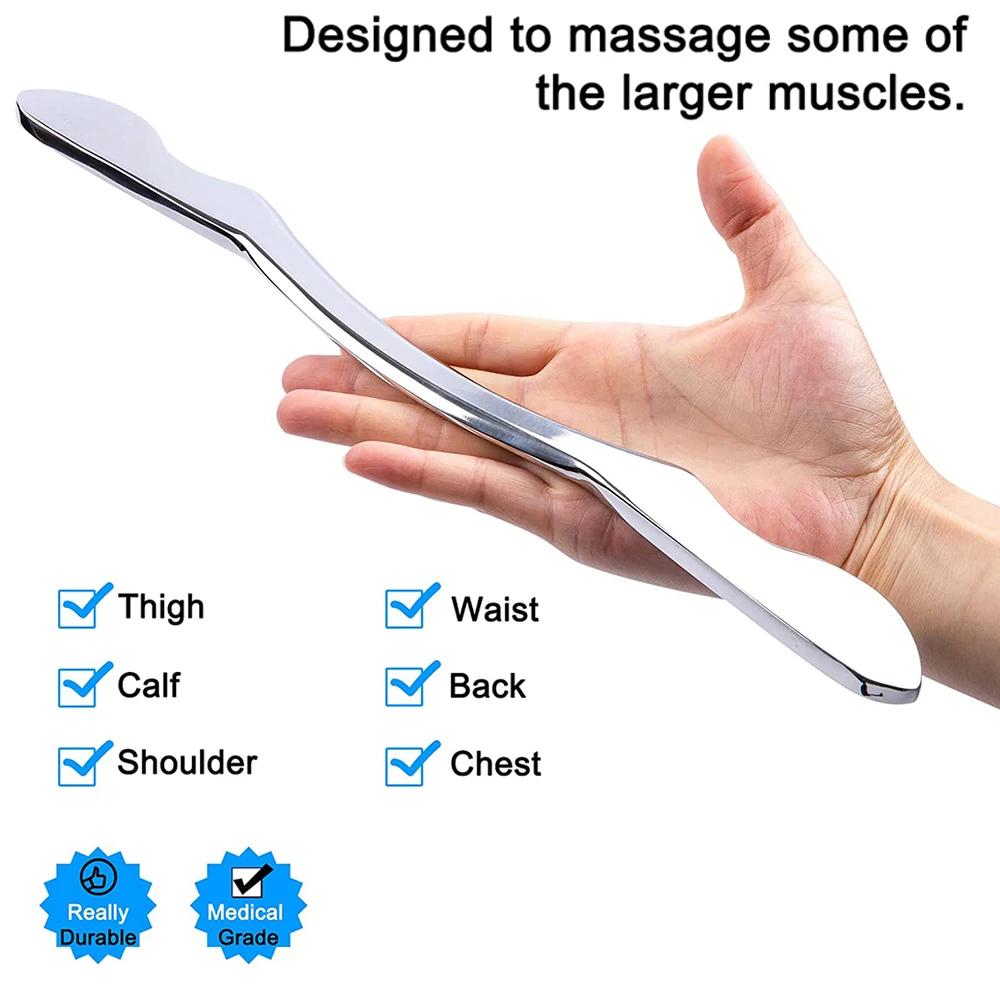 Gua Sha Stainless Steel Board Manual Muscles Massager Set Relaxation Soft Tissue Physical Therapy Reduce Body Pain Scraping Tool