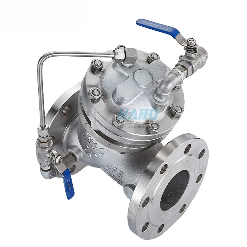 Válvula de control de bomba de agua multifuncional de acero inoxidable