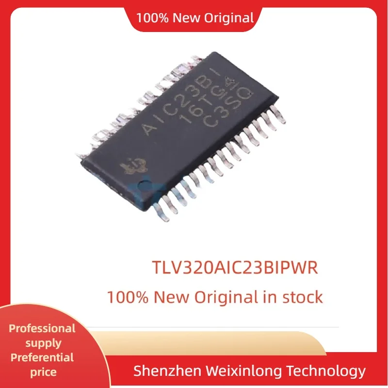 TLV320AIC23BIPWR Screen printing AIC23B IC STEREO AUDIO CODEC 28-TSSOP Integrated circuit (IC) interface codecs