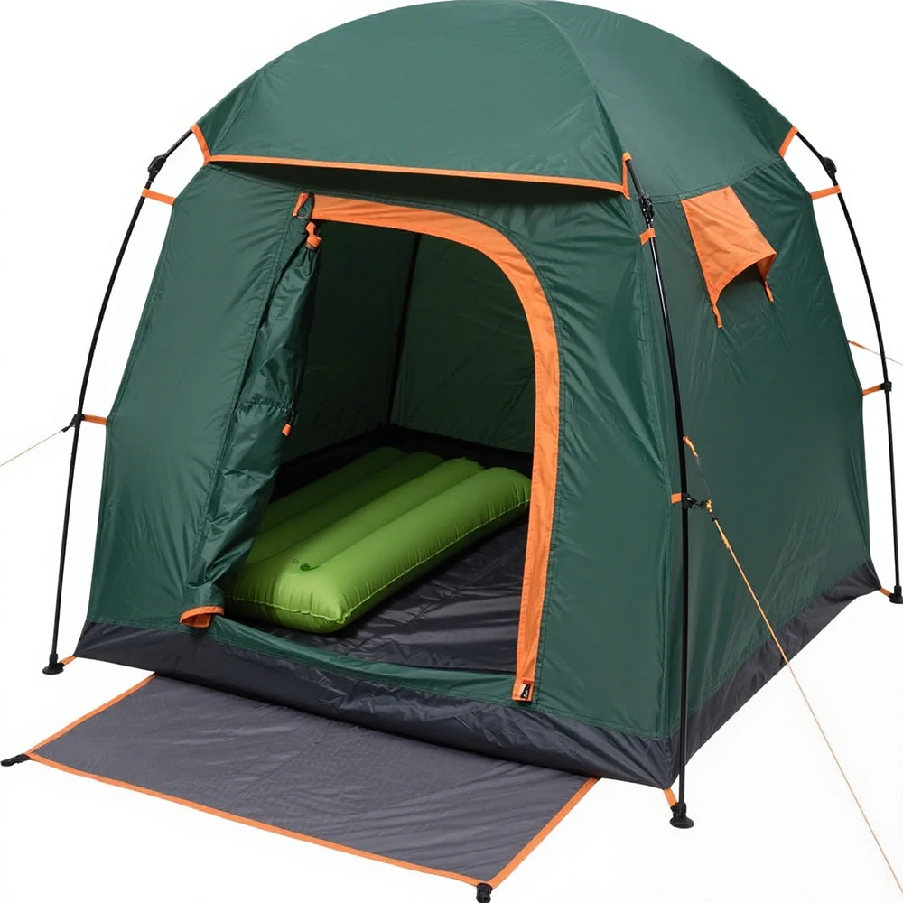 

STLF 210D Oxford Automatic Tent Rainproof Waterproof Double Layers Fiberglass Poles Easy Carrying for Outdoor 4 Persons Summer