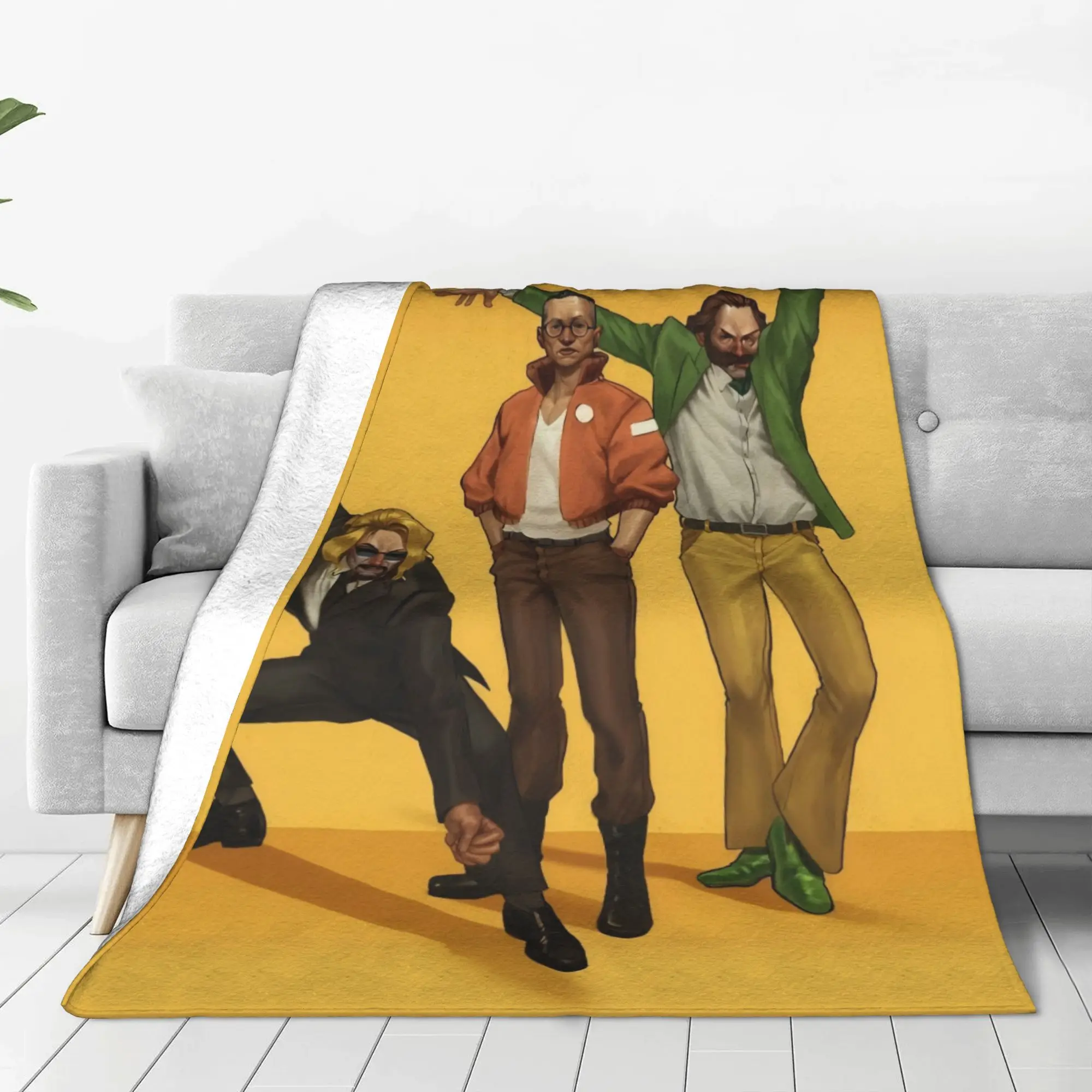 Disco Elysium Blanket Spring Autumn Disco Elysium  Multifunction Super Warm Throw Blankets For bed Outdoor  Plush Thin Quilt