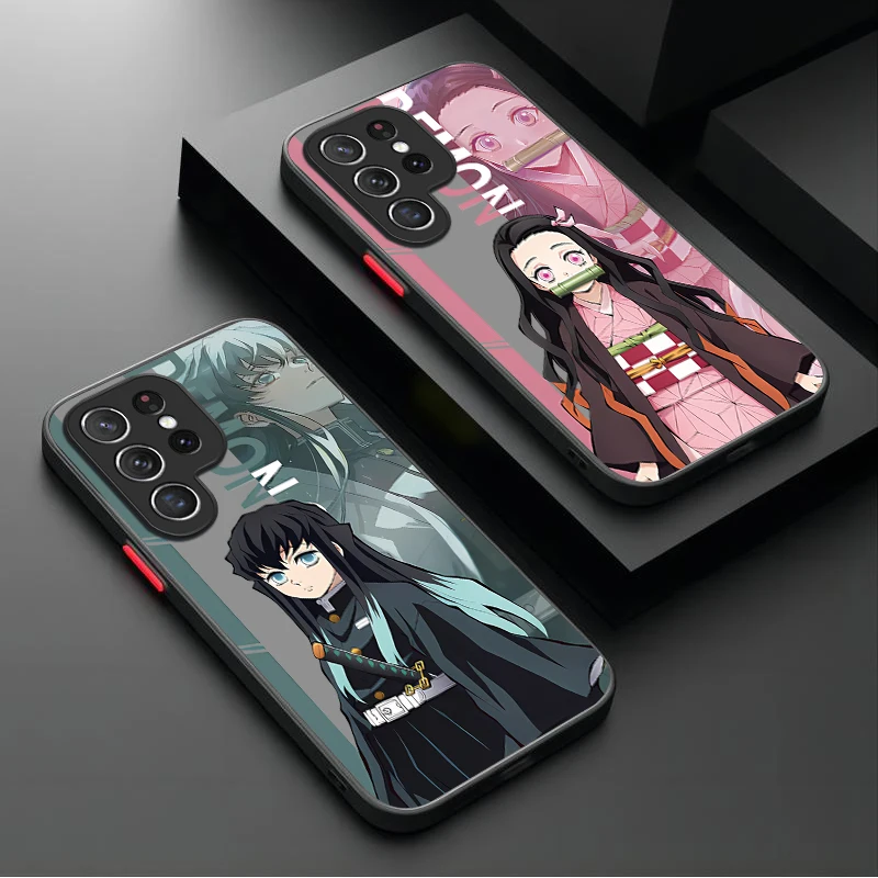 أنيمي شيطان القاتل الحالات الصعبة لسامسونج غالاكسي S25 الترا S24 S23 زائد S22 S21 FE A04S A56 A36 A26 A16 A06 A55 A35 A25 A15 5G #1