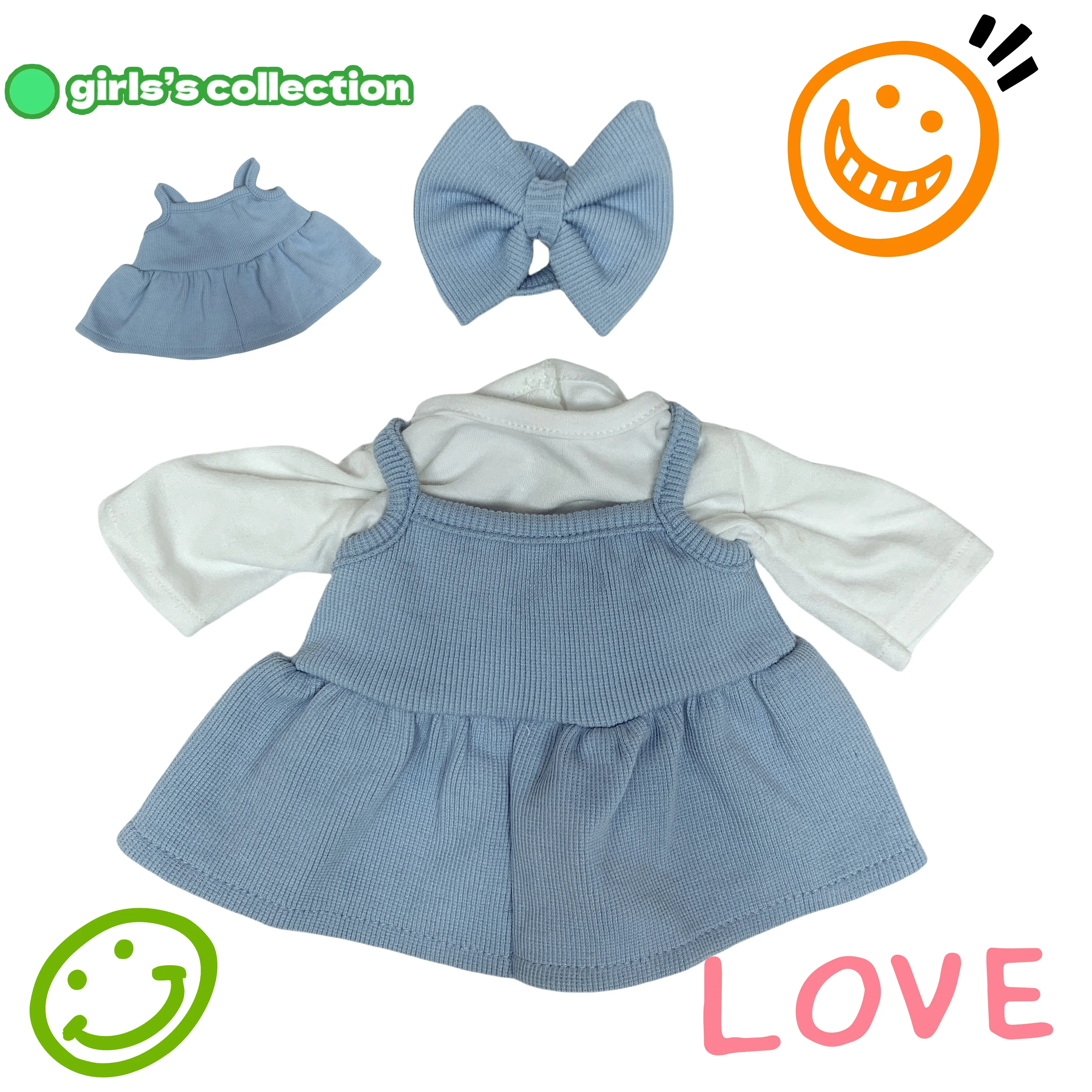 

Princess Reborn Doll Dress for Size 15-16Inch Bebe Reborn Girl Doll High Quality Soft Touch With Good Quality Clothes