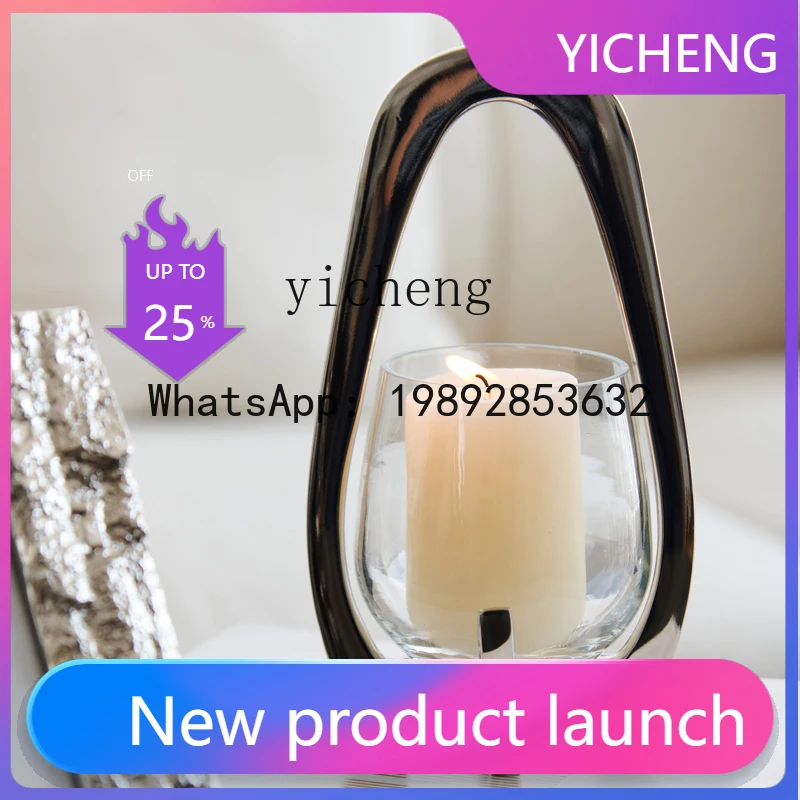 

Декоративный подсвечник из алюминия AB3 в форме фонаря для украшения гостиной, рабочего стола или прихожей.