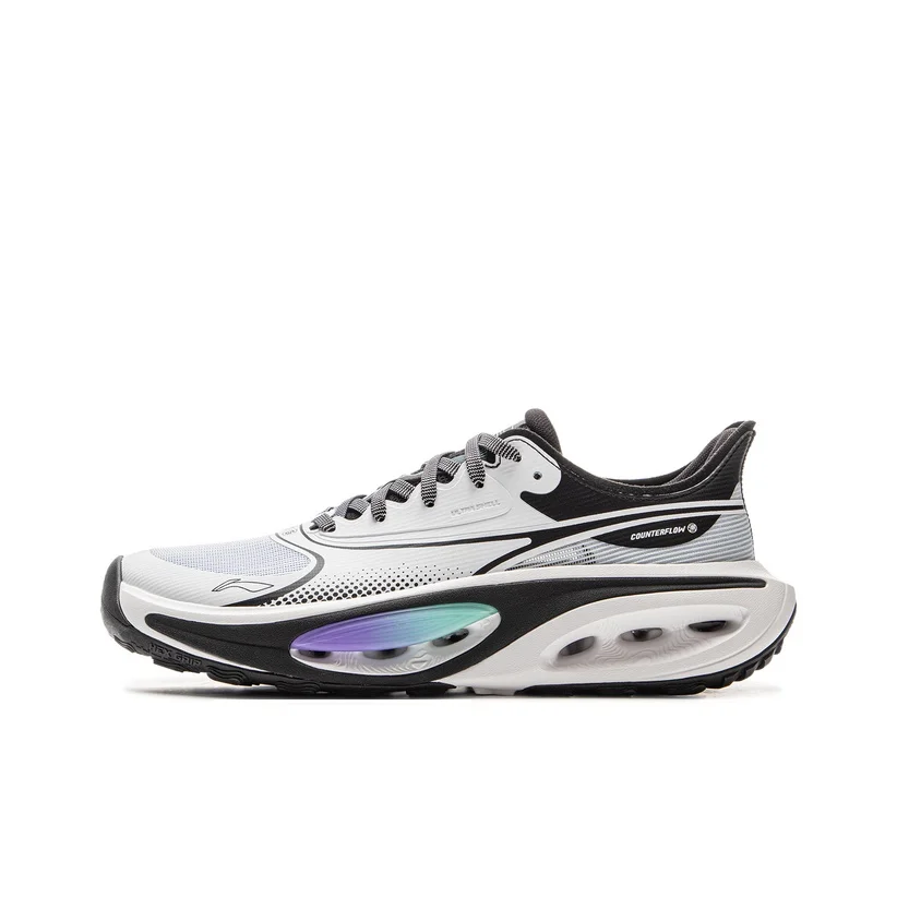 Li Ning Outdoor CF Tracing, Hongyou Low top Hiking Shoes Unisex Black White AHCV017-2