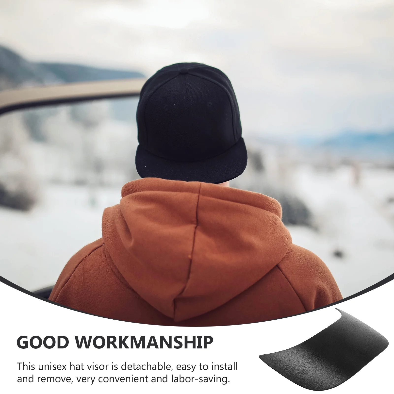 

20pcs Baseball Cap Visor Uv-Proof Detachable Replacement For Hat Sun Rain Protection Outdoor Sports Cycling Accessory