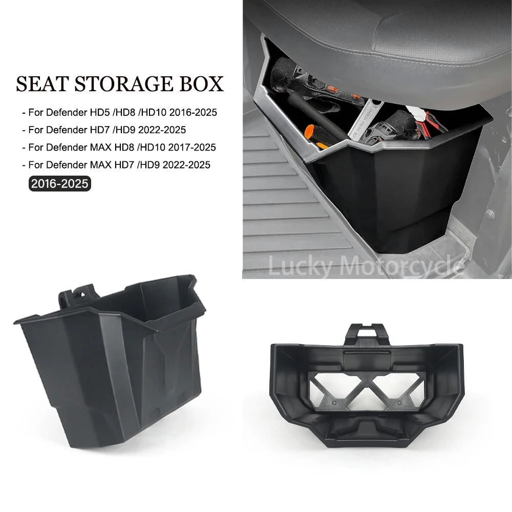 

Seat Box Removable Seat Storage Box UTV Passenger-Side Under For Can-Am Defender MAX HD5 HD8 HD10 HD7 HD9 2016-2025