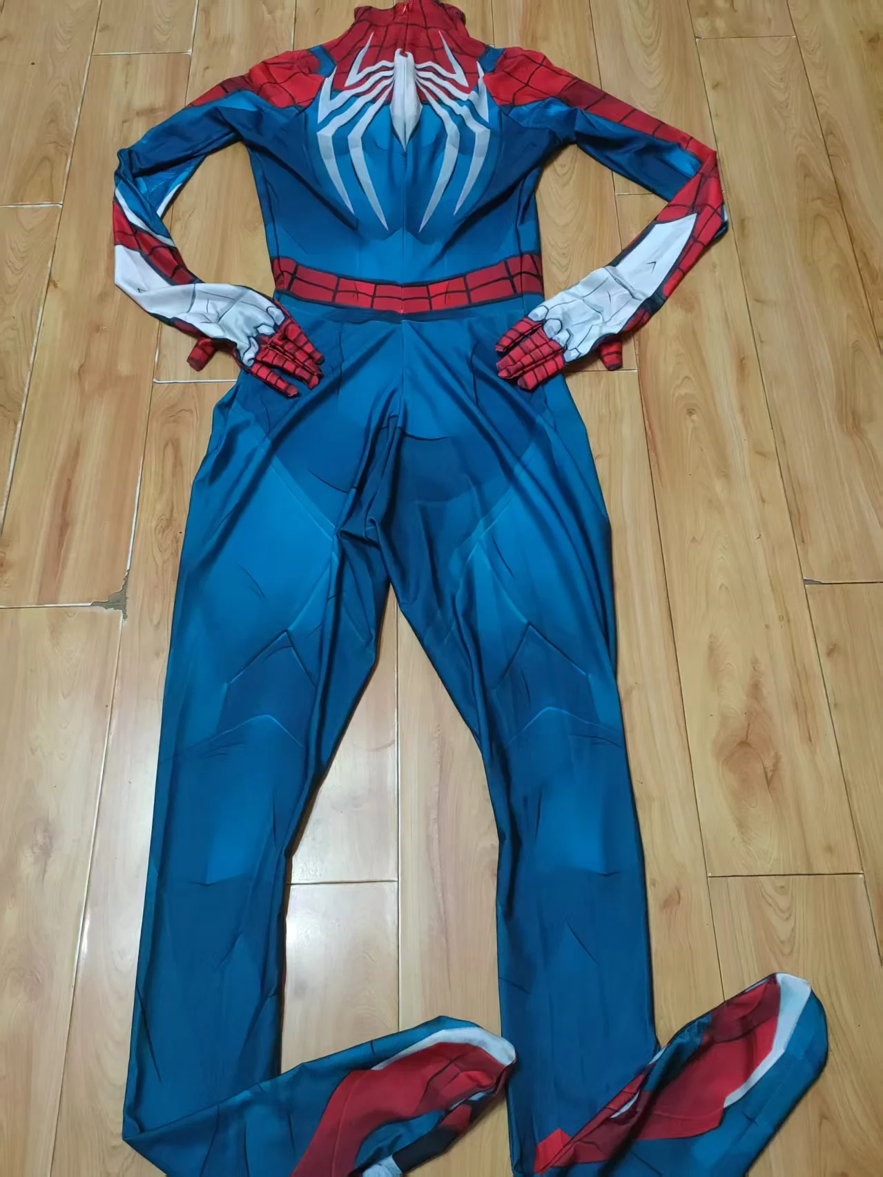 PS5 Rivals Cosplay SM Superhero 3D Printed Spandex Zentai Bodysuit Rivals Outfits Halloween Costume for Adult - view 4