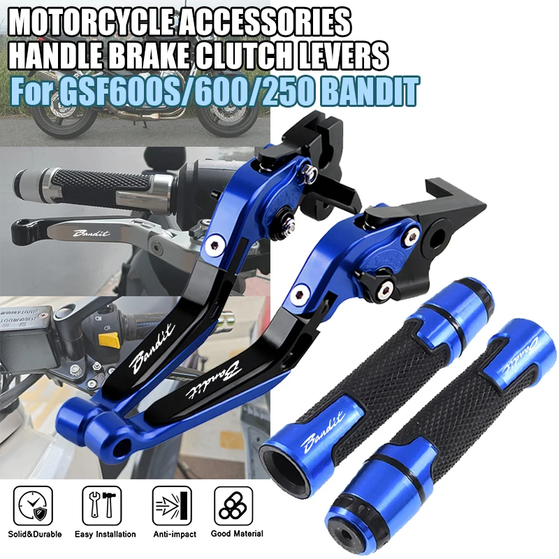 

For Bandit GSF600 1995-2004 GSF600S 1996-2003 GSF250 Motorcycle Extendable Brake Clutch Levers Handlebar Handle Kit