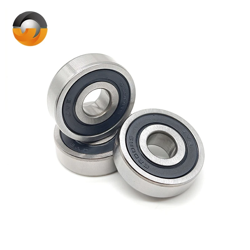 이중 고무 씰링 커버, 깊은 홈 볼 베어링, 6200RS, 6200-2RS, 10*30*9mm, 2 개