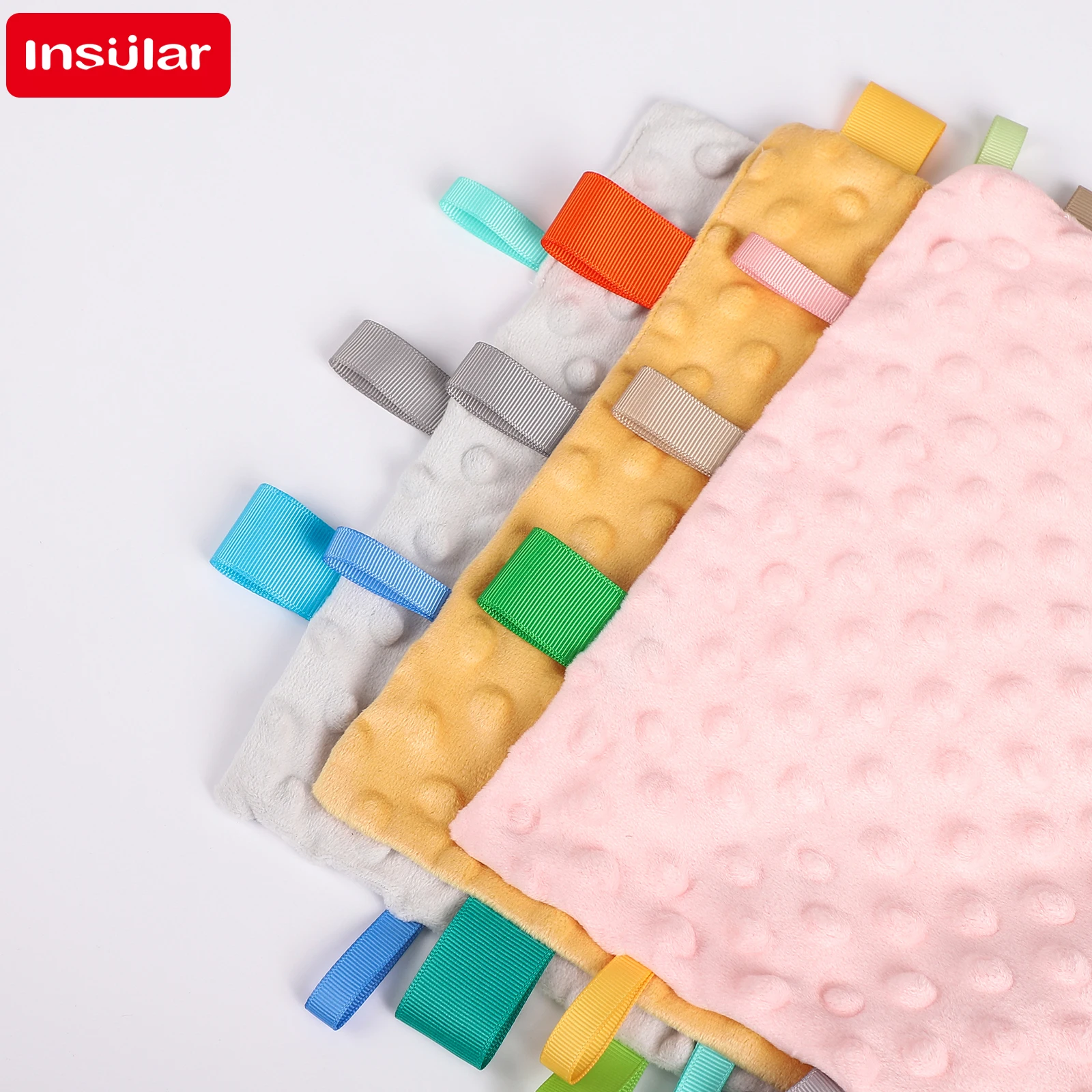 Newborn Baby Muslin Squares Towel Baby Blankets Soothe Appease Doudou Cotton Baby Comforter Burp Cloth Teether Dental adhesive