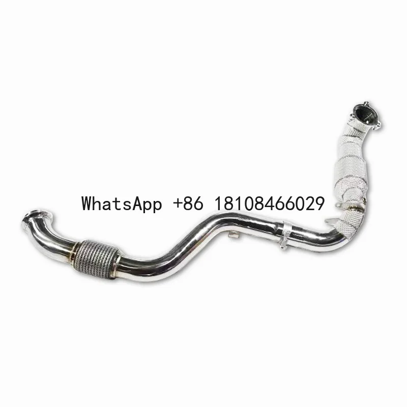 

Deleville Exhaust Catted Downpipe for Benz W176 A250 2.0T 2014-2018 Stainless Steel Exhaust Pipe High Performance Automobile