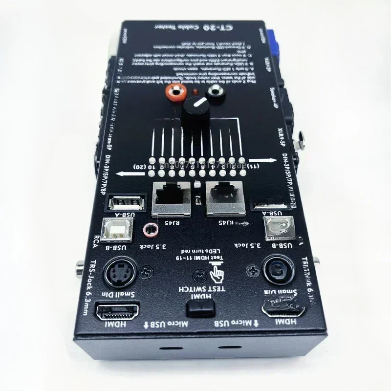 

CT-20 Multifunctional Line Tester Audio Line Xlr Signal Line Tester Hdmi