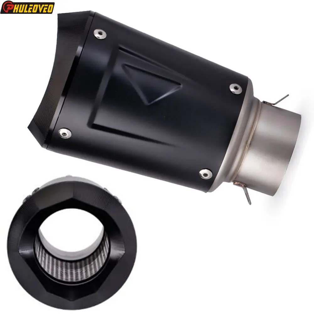 51mm 60.5mm Universal Motorcycle Exhaust Escape Moto Muffler for KTM S1000RR CBR1000 Z900 MT09 MT07 Tmax530 560 R6 RSV4 R25 R1