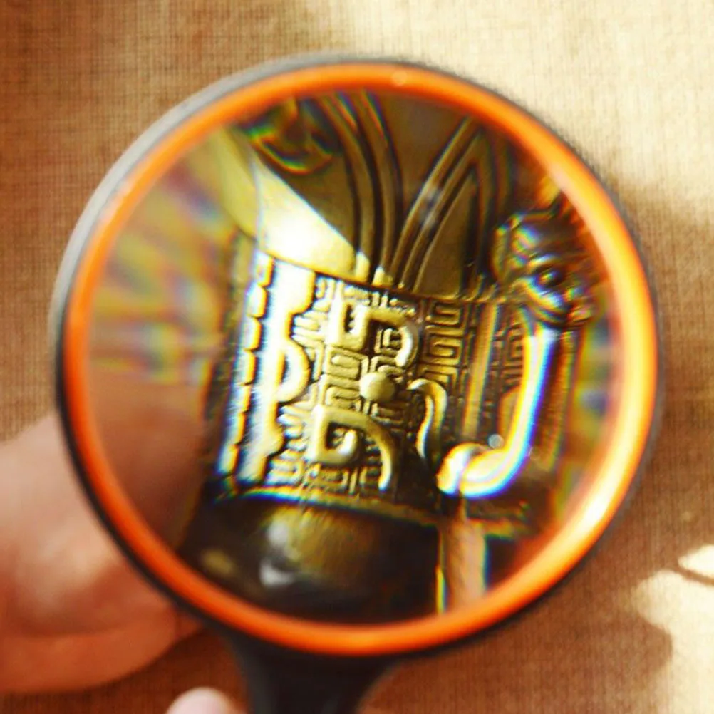 

2Pcs 10x Handheld Magnifying Glass High Quality Design for Reading Insects Observation Handheld Magnifying Glass