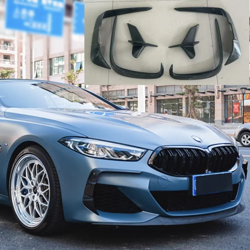 For BMW 8 Series G14 G15 G16 2/4 door Carbon Fiber Front and Rear Bumpers Diffuser Body Kits Trim Spoiler Car Accessories