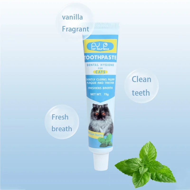 Cat Dog Toothbrush Toothpaste Kit Pet Cleaning Tooth Oral Fresh Cleaner Puppy Kitten Gel Toothpaste Set Pet Grooming Supplies