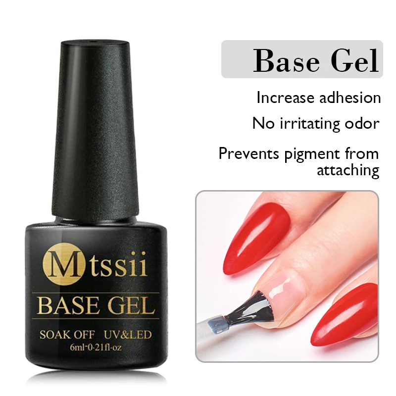 Base Gel Geen Veeg Top Jas 6Ml Losweken Uv Led Lamp Gel Nail Art Manicure Gel Nagellak semi Permanente Kleur Gel Polish