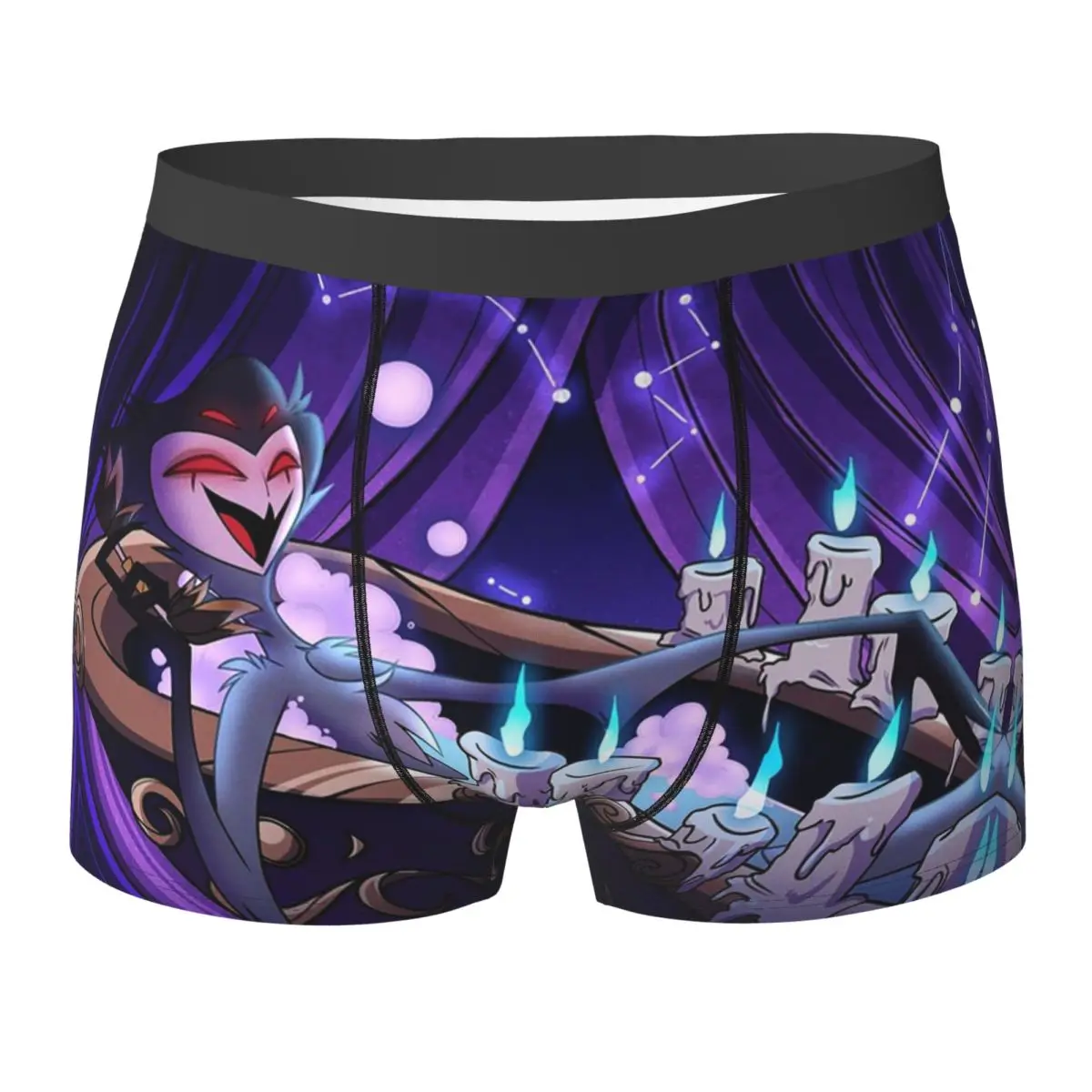 

Трусы-боксеры, шорты Loona Collage Helluva Boss, аниме, мужские дышащие трусы для Homme, мужской подарок бойфренду