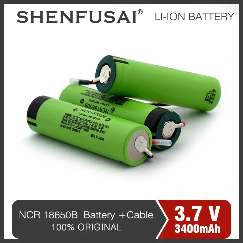 Powerful and Durable 18650b Lithium-ion Rechargeable Battery with 3.7V and 3400mAh Capacity for Digital Devices